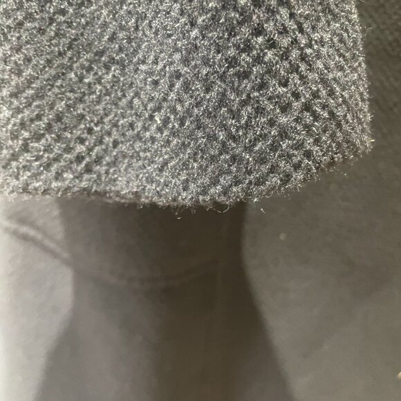 Talbots Black wool and rabbit hair coat with black buttons, fully lined. Size 12 - Picture 6 of 9